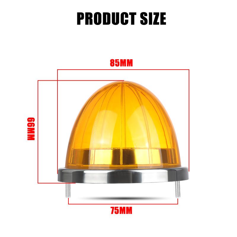 17 LED Trailer Watermelon Side Marker Low Turn Signal High Mount Brake Light For Truck Bus Lorry Van 12V_voghion.com