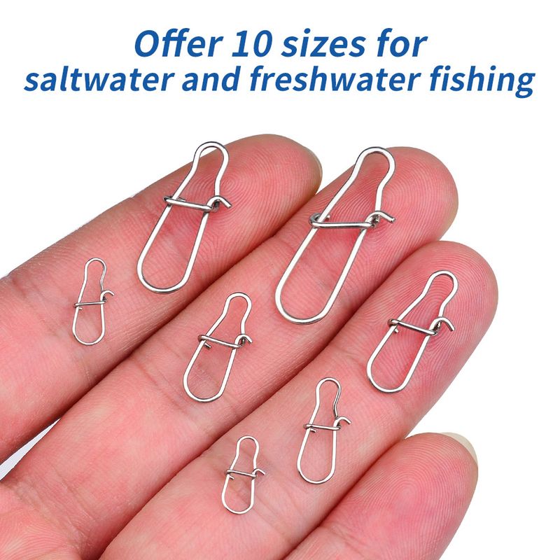 Pino de reforço de aço inoxidável conector forte isca isca anel de conexão de anzol rápido acessórios de pesca_voghion.com
