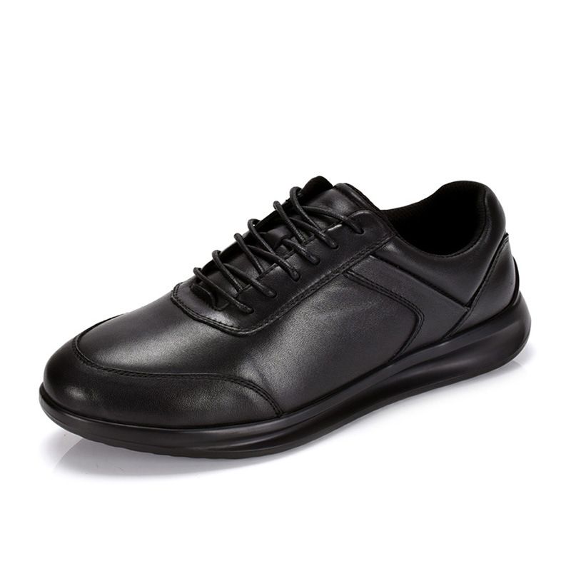 Round Toe Top Layer Cowhide Leather Four Seasons Comfortable Durable Business Casual Elegant Men's Trendy Shoes_voghion.com