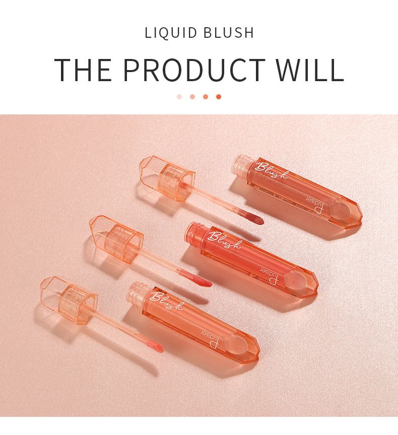 Pudaier Natural Blush Matte Liquid Cheek Color Einzelfarbe Nude Makeup Cheek Stick Soft Mist Cheek Blush_voghion.com