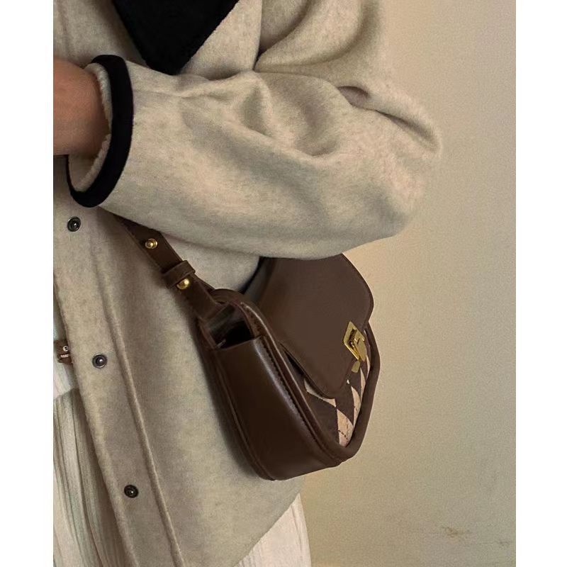 Borsa a tracolla versatile con tracolla singola, stile Saddle, in stile francese Niche per le donne, 2025, nuova e alla moda_voghion.com