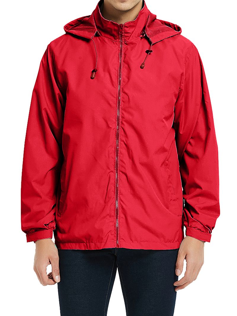 Giacca antivento impermeabile da uomo, con cappuccio, softshell, per tutte le stagioni, leggera, traspirante e antivento, per escursioni e viaggi._voghion.com