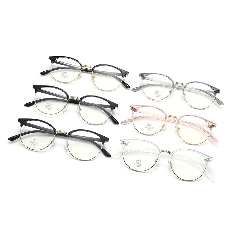 2023 new trendy anti blue men's and women's flat light lenses, frame glasses, glasses factory cross mirror 6321_voghion.com