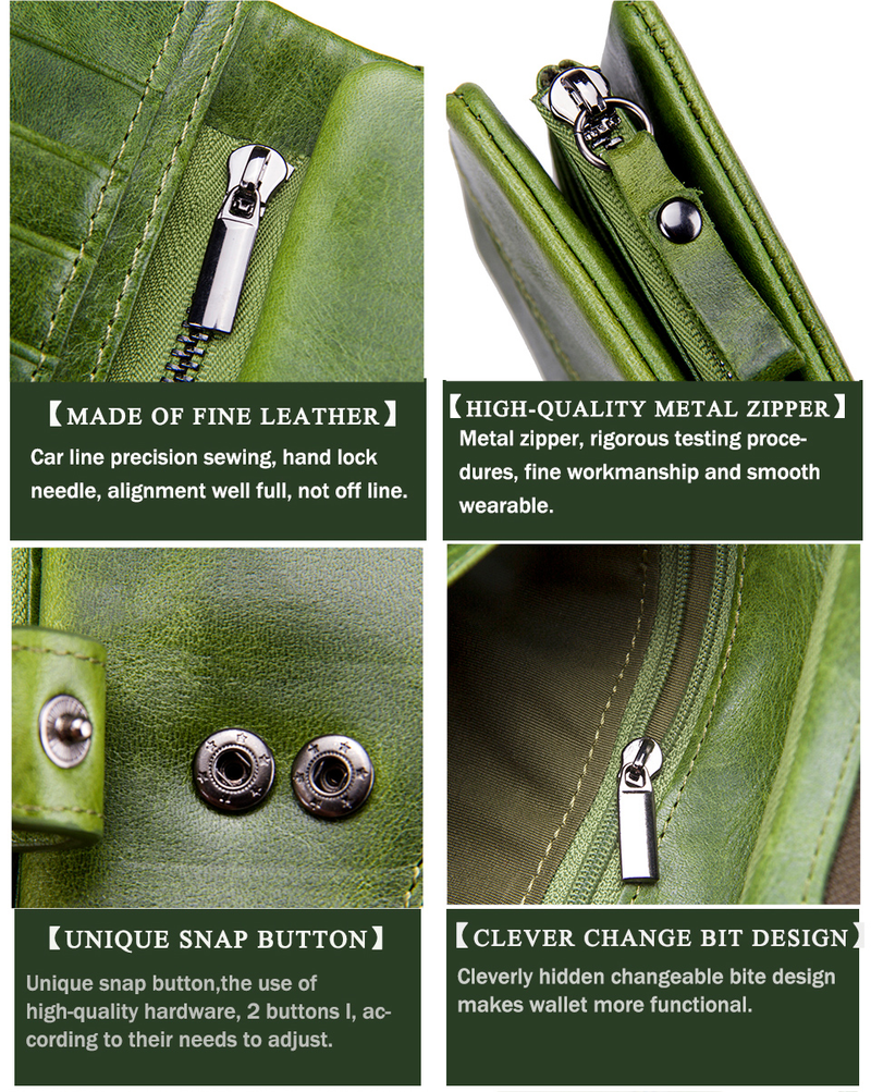 Nueva cartera de cuero genuino de Contact's, monedero de moda para damas, carteras de mano largas para mujer, con bolsas para teléfono móvil, tarjeta_voghion.com