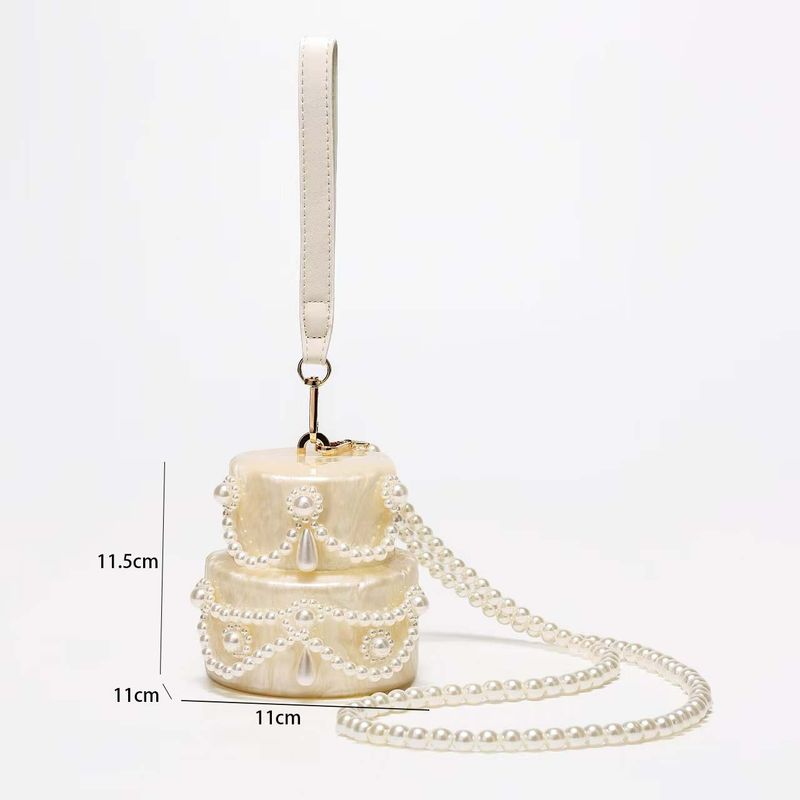 Borsa a mano da donna, borsa a tracolla diagonale, borsa a conchiglia in acrilico dalla forma speciale, pochette da sposa e da cena_voghion.com