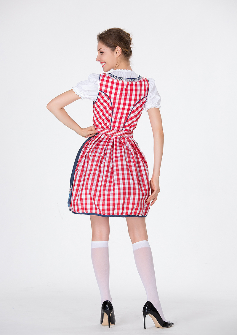 Damenbekleidung Neues echtes Plus-Size-Halloween-Biermädchenkleid, körperformendes Bühnenkostüm, Dienstmädchenkostüm_voghion.com