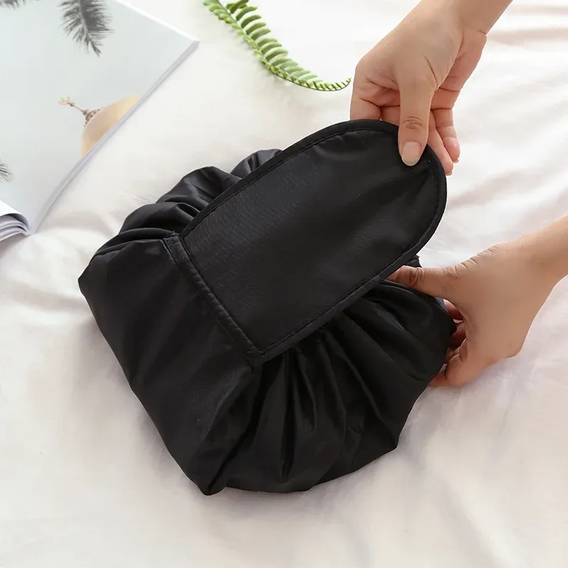 Wasserdichte Make-up-Tasche mit Kordelzug für die Aufbewahrung von Reise-Toilettenartikeln für Damen_voghion.com