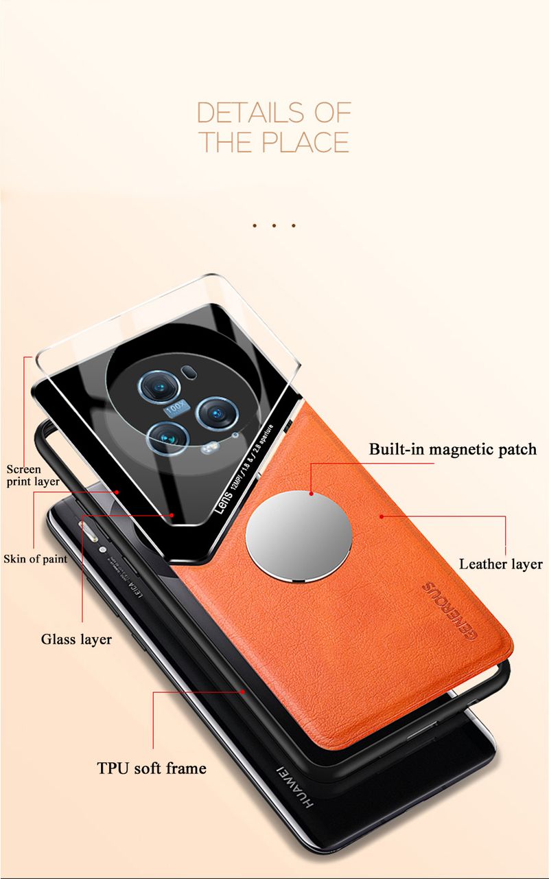 voor Huawei Honor 90 70 60 50 30 20 8 SE Pro Max Magic 5 4C 3 X 9A Case PU Leer Magnetische Cover TPU Zachte Shell_voghion.com