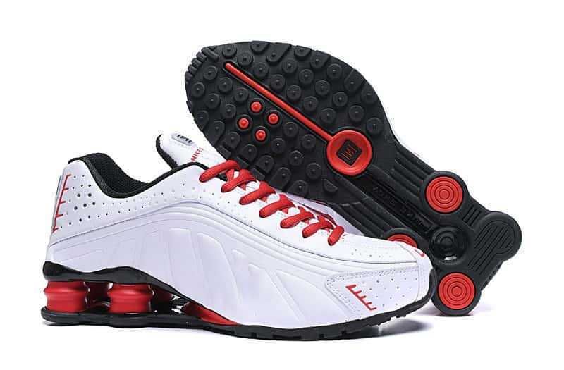Scarpe da corsa sportive Shoxr4 Neymar da donna con ammortizzazione e colonna d'aria colorata, da uomo_voghion.com