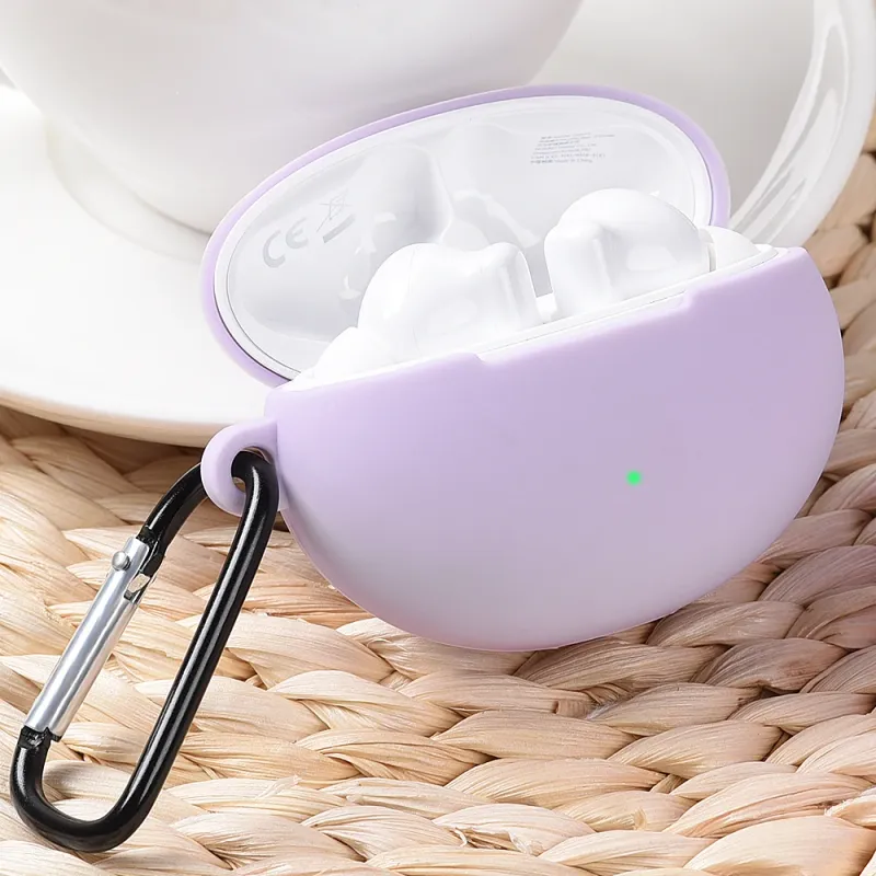 Capa Huawei 5i Case Protetora Silicone Macio Manga Para Hua Wei FreeBuds 4i Free Buds5i 5 Com Gancho Fundas_voghion.com