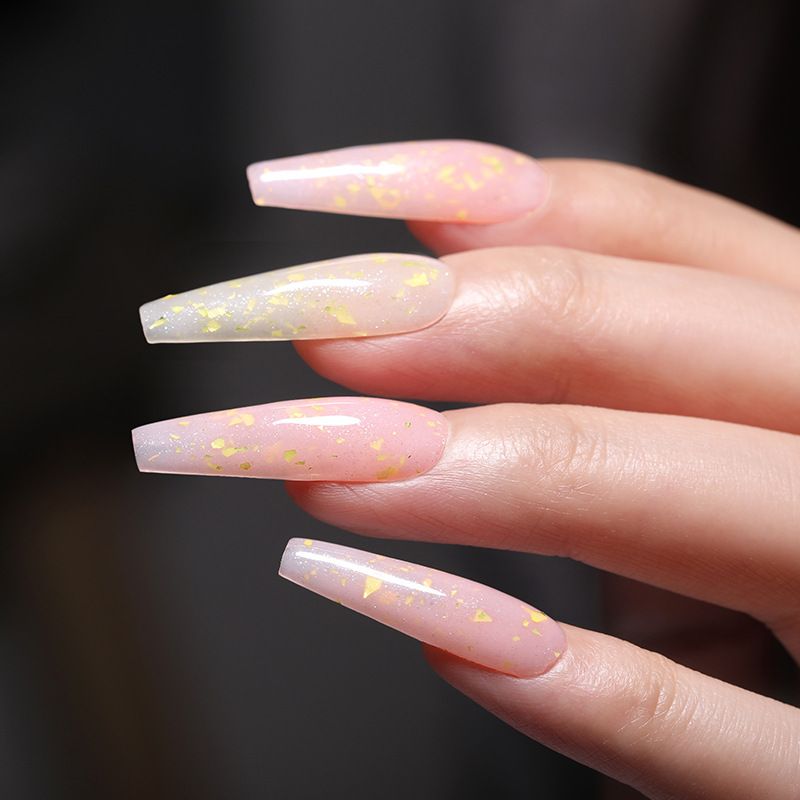 Set di gel per unghie multiuso UR SUGAR - Base in gomma diamantata frantumata senza mordenzatura, smalto temperato - Top coat gratuito e base rimovibile_voghion.com