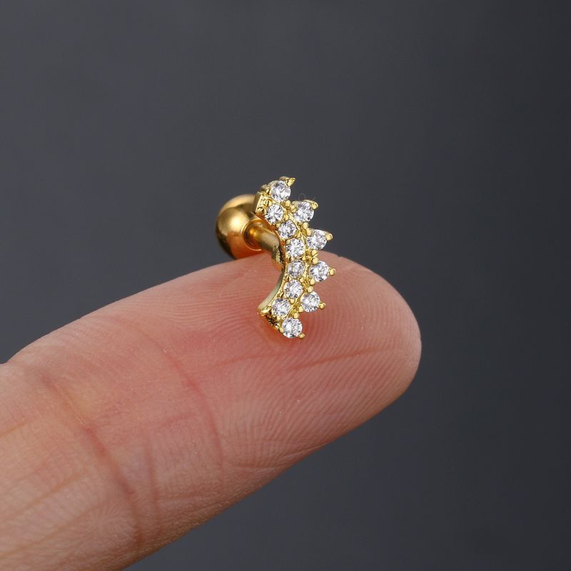 Unisex Full Dia Osso Femmina Vite Twist Palla Zircone Labbro Stampa Amore Piercing Orecchio Borchie Croce Frontiera Moda Orecchini_voghion.com