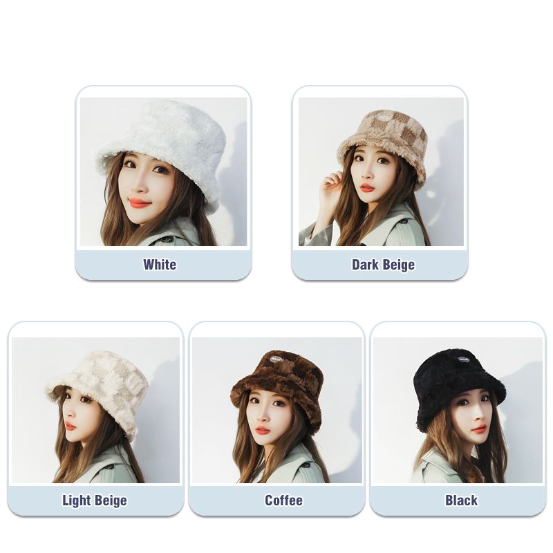 Heißer Verkauf Bleiben Sie diesen Herbst und Winter mit unserem Checkerboard Bucket Fisherman Hat warm und stilvoll_voghion.com