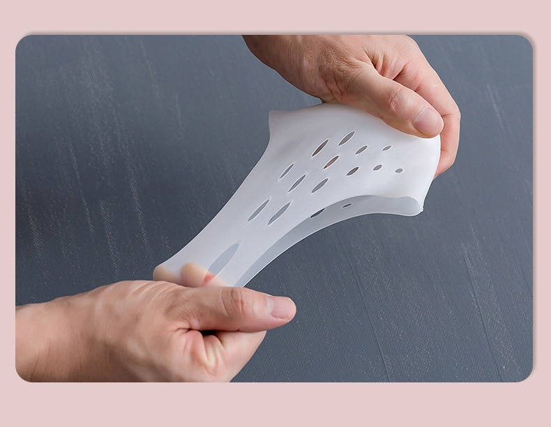 Palmilhas de silicone com aumento de altura invisível, almofadas de gel ortopédicas, suporte de arco, palmilhas de massagem para pés, unissex_voghion.com