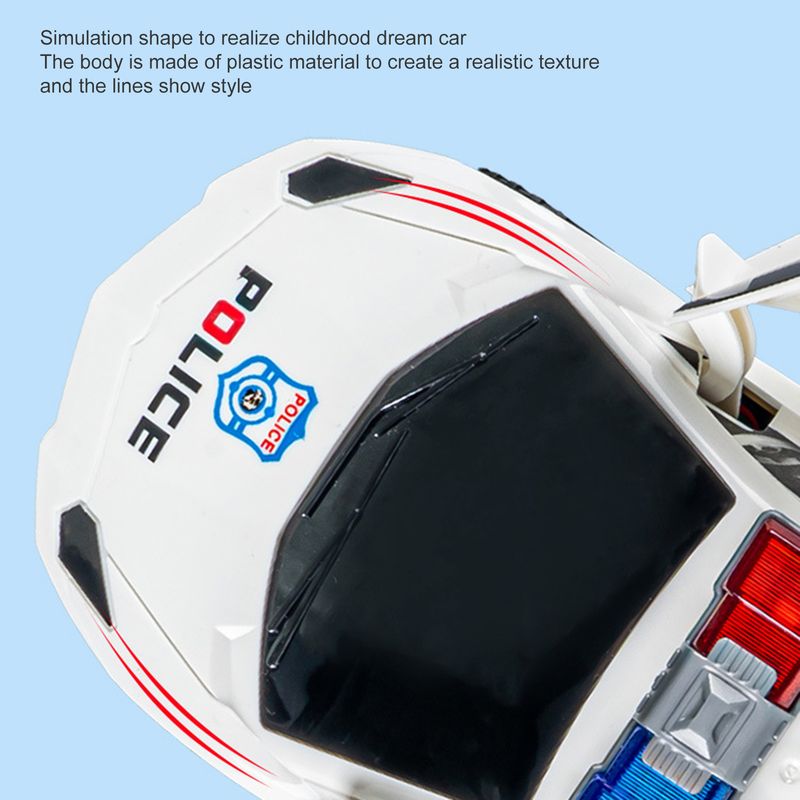 Electric Dancing Police Car Automatic Obstacle Avoidance Smallest Detail Kids Toy Rescue Emergency Cop Electric Car Toy For Kids_voghion.com