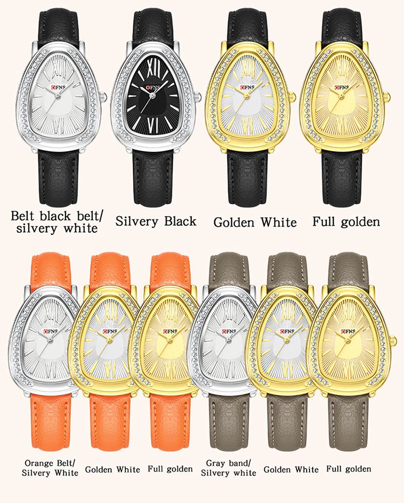 Women's Jewelry Snake-Inspired Watch With Rhinestones – Classic Retro Design, Quartz Movement, Water Resistant, Fashionable Wrist Accessory_voghion.com