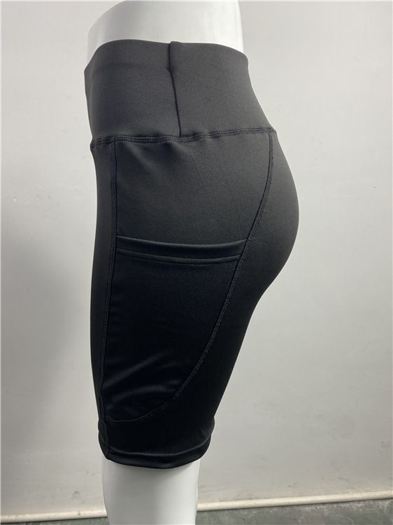 Pantalones cortos deportivos de cintura alta, elásticos y multicolores para fitness, correr, yoga_voghion.com