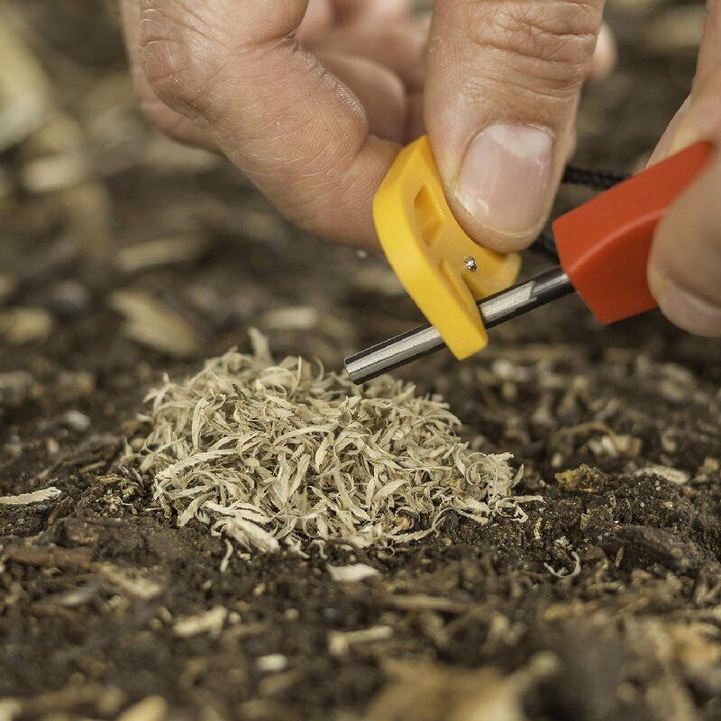 Smith's Pack Pal Tinder Maker With Fire Starter Outdoor Flint_voghion.com