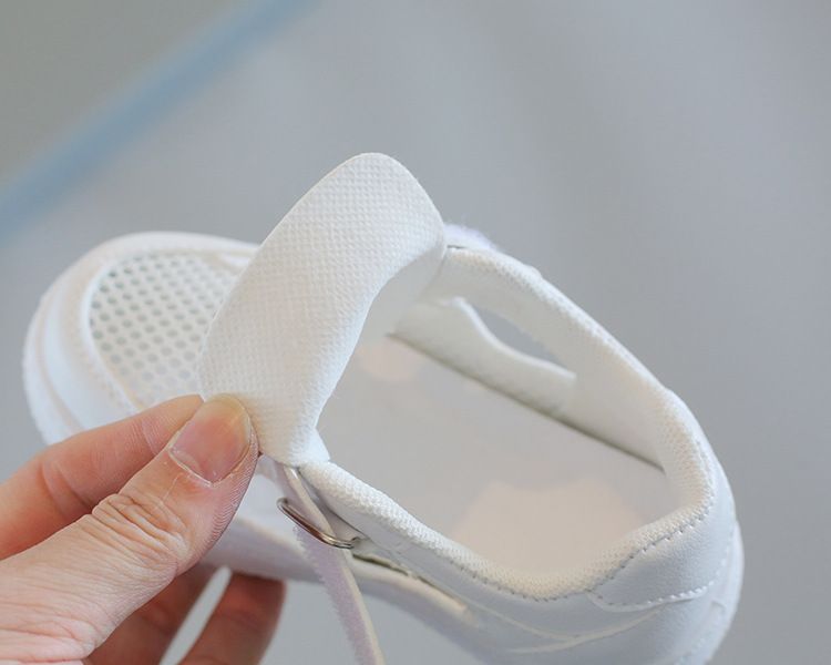 Kanner kleng wäiss Schong Summer Sportschuhe Jongen Atmungsaktiv Mesh Schong ausgehielt Meedercher Casual Board Schong Weich Sohlen Puppelchersschong_voghion.com