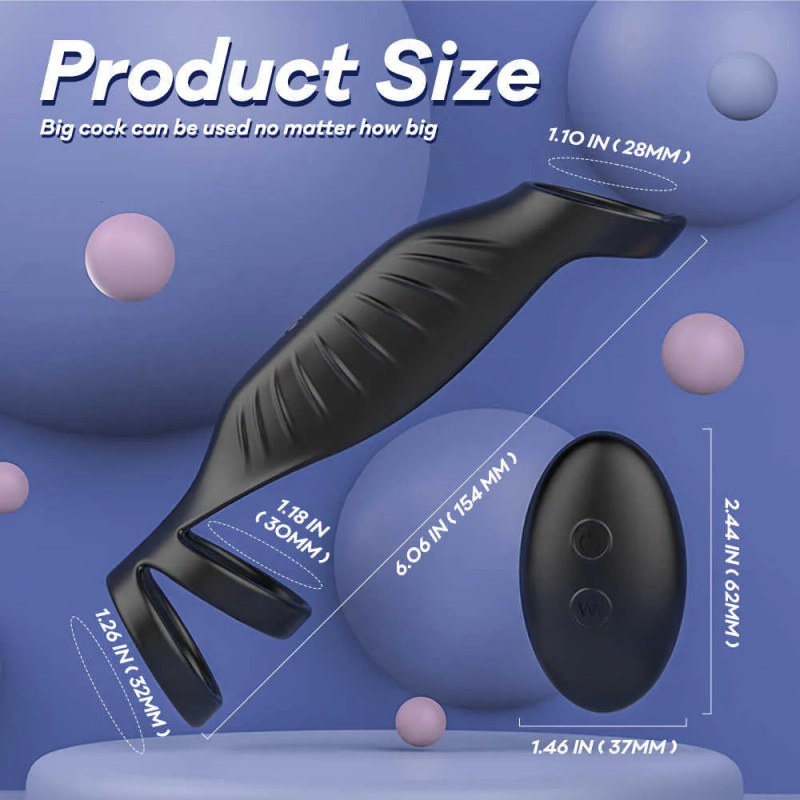 Massager Sex Toy Male Remote Vibrating Silicone Sleeve Ring Delay Ejaculation Enlargement Toys f Men Tes s_voghion.com