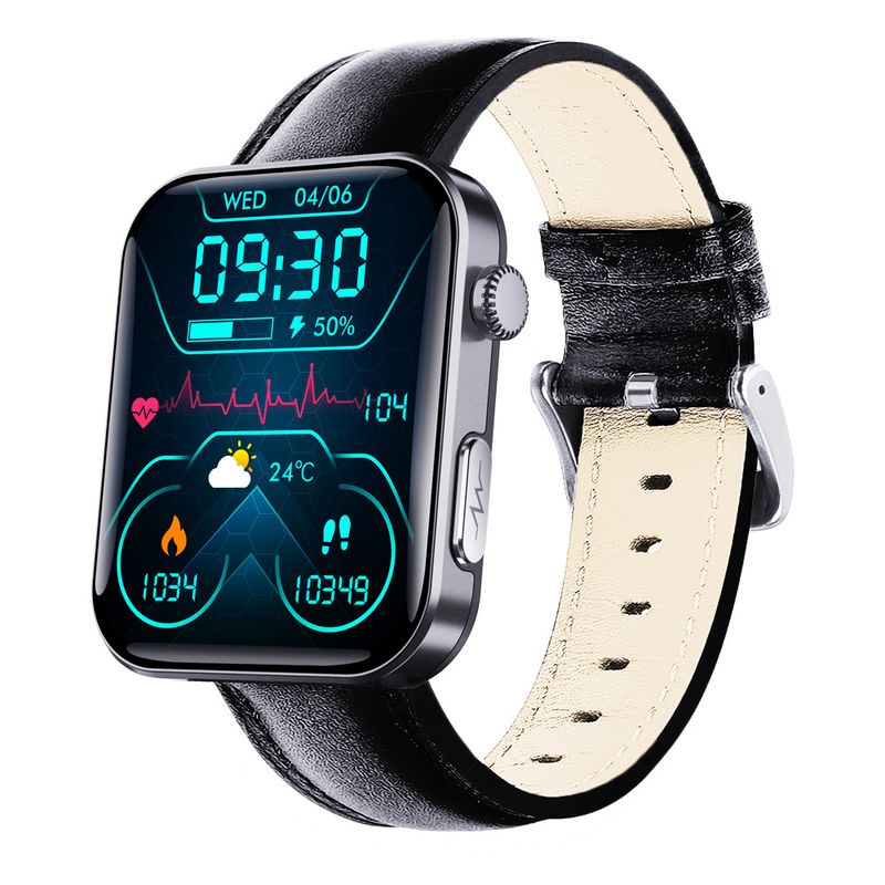 F300 Smart Watch Rate Blood Pressure Measurement ECG Record Heart Health Reminder Multi-Function_voghion.com
