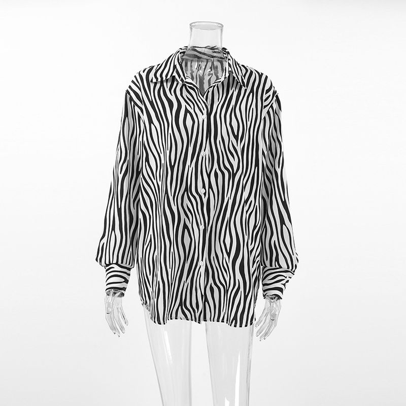 Blusa con estampado floral inspirado en la inspiración: camisa holgada de gran tamaño para mujer, top informal bohemio chic para primavera/verano._voghion.com
