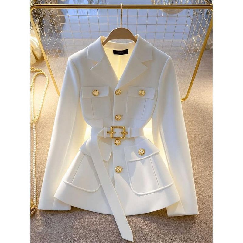 Women's Clothing early autumn unique and good looking professional temperament lady suit top_voghion.com