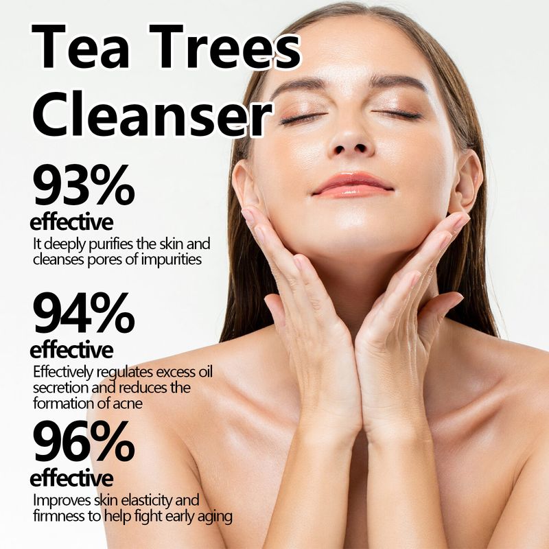 EELHOE Tea Tree Cleansing, Firming, Pore Oil Control, Moisturizing, And Skin Moisturizing Facial Cleanser_voghion.com