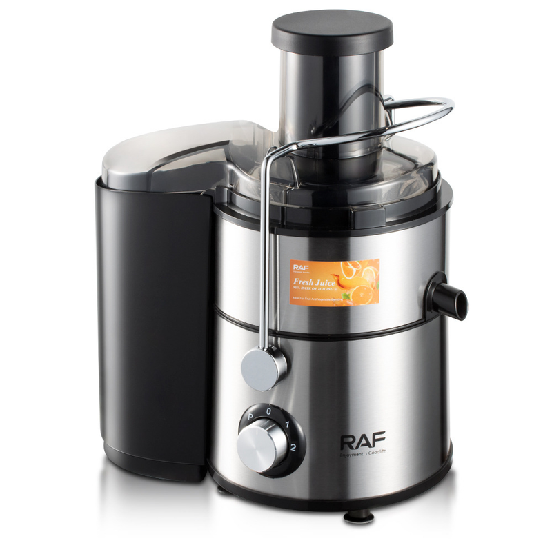 Procesador de alimentos/exprimidor de frutas para niños de acero inoxidable RAF con separación de jugo y pulpa R.2806_voghion.com