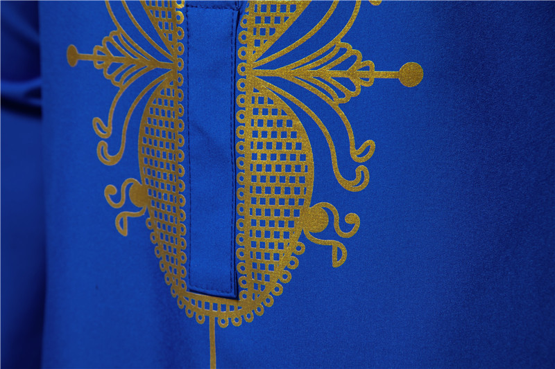 2024 nowych mężczyzna w stylu etnicznym muzułmańska szata walcowane na gorąco spodnie z długimi rękawami zestaw na co dzień_voghion.com