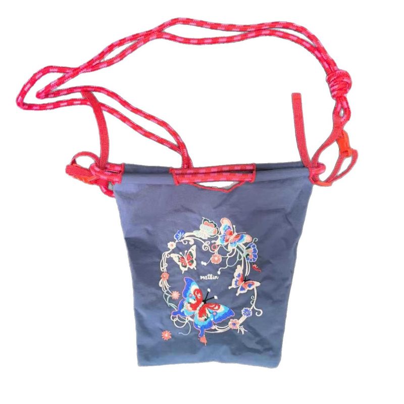 Mini-Handtasche für Damen, Sommer, neu, bestickt, Einzelpreis, Crossbody-Ball, gleicher Stil, leicht, für Reisen und Pendler, Canvas_voghion.com