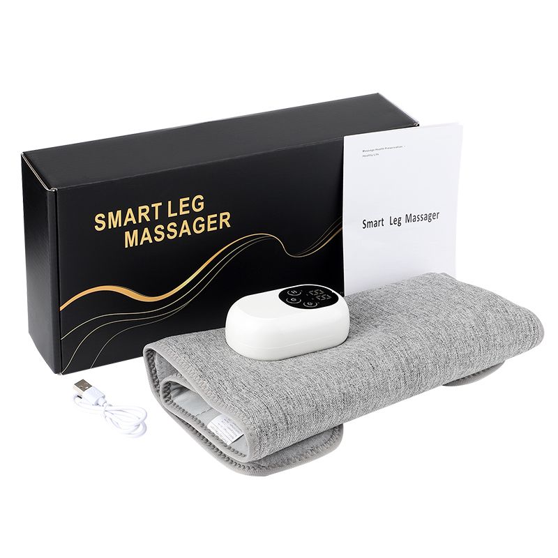 Masajeador eléctrico de presión de aire inalámbrico con bolsa de aire, amasador, calefacción, masaje de piernas, pies, pantorrillas, relajación muscular, circulación sanguínea._voghion.com