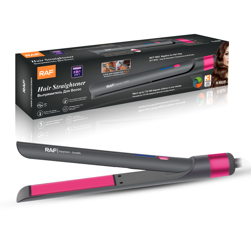 Piastra per capelli con ioni negativi, arricciacapelli, uso domestico, con regolamentazione RAF_voghion.com