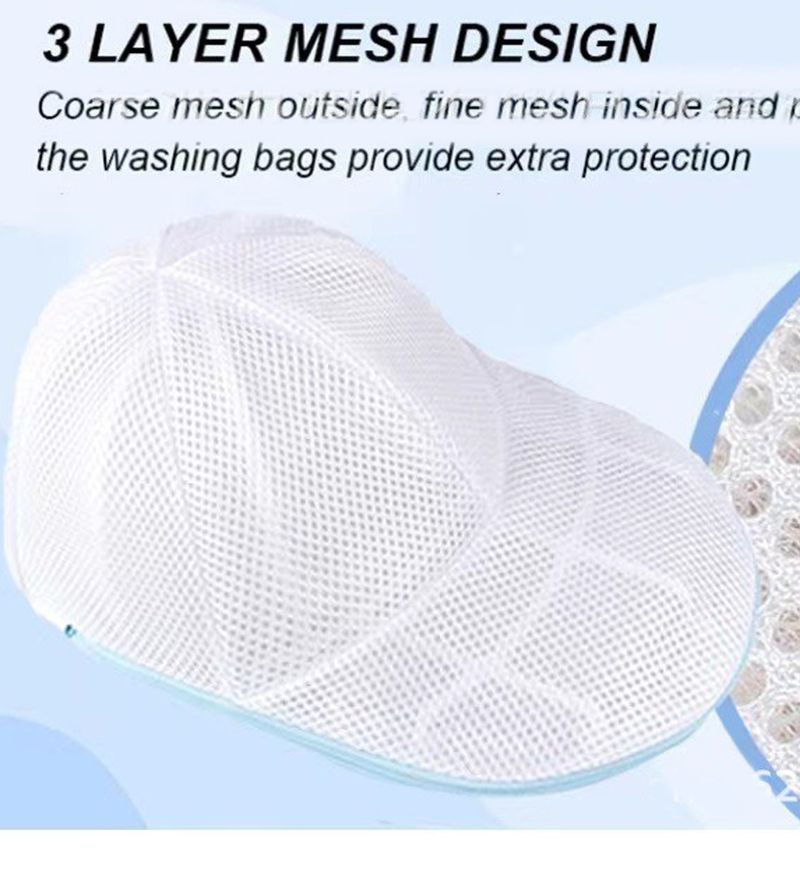 Hat Washing Bag - Baseball Cap Washer Protector For Machine Wash, Anti-Deformity Laundry Mesh_voghion.com