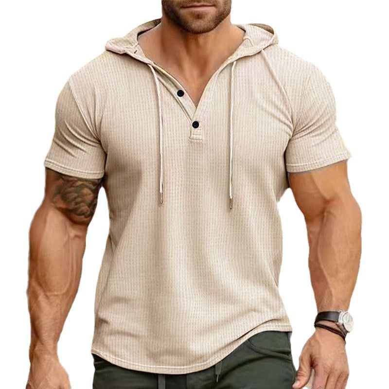 Unbeatable Quality 2024 New Summer Short Sleeved T-shirt Men's Hooded Top American Henry Shirt_voghion.com