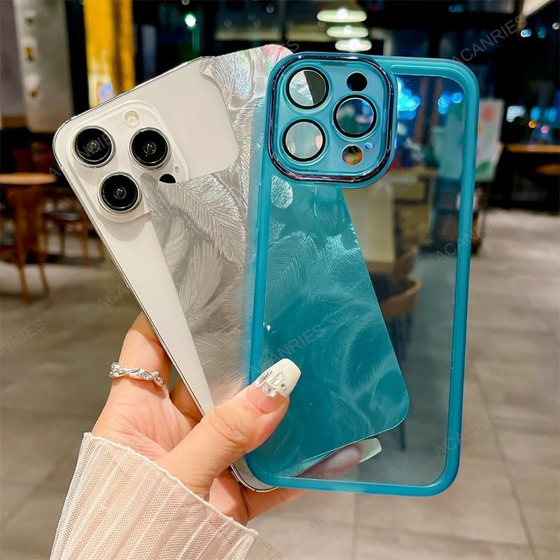 Para Xiaomi Redmi Note 10 4G 5G Pro 10s 10c 10a A1 + A2 Plus Funda de silicona suave con patrón de plumas brillantes Note10 10pro Parte trasera_voghion.com