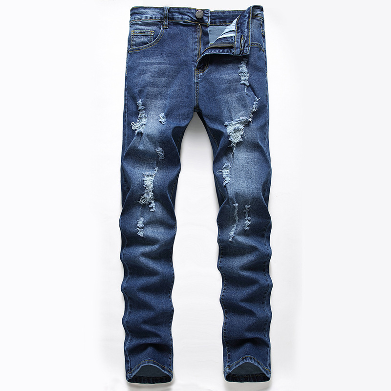Herrenbekleidung Zerrissene Stretch Jeans Guy_voghion.com