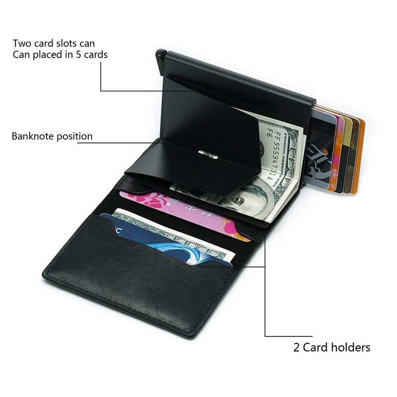 RFID-blockierende Geldbörsen für Männer, schmales Leder, Bankkartenetui, Geldbörse, Ausweis, Kredit-/Bankkartenetui, Geldbörse aus Leder, schmale Mini-Geldbörsen, kleine Geldbörsen_voghion.com