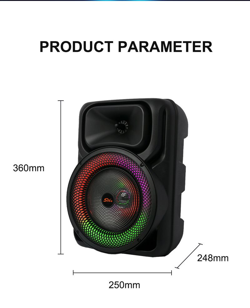 ZQS8147 Square Dance Audio Outdoor Tie Rod Głośnik Bluetooth Bass Singing K Song Stall z mikrofonem_voghion.com