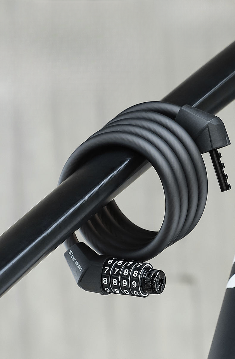 Lucchetto antifurto per bicicletta West Rider con password a cinque cifre per la sicurezza di motociclette elettriche e bici da ciclismo_voghion.com