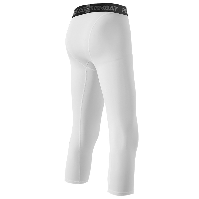 Ropa de hombre Leggings pantalones de entrenamiento de ejercicio de siete puntos hombres corriendo secado rápido ejercicio de compresión de alto estiramiento seco_voghion.com