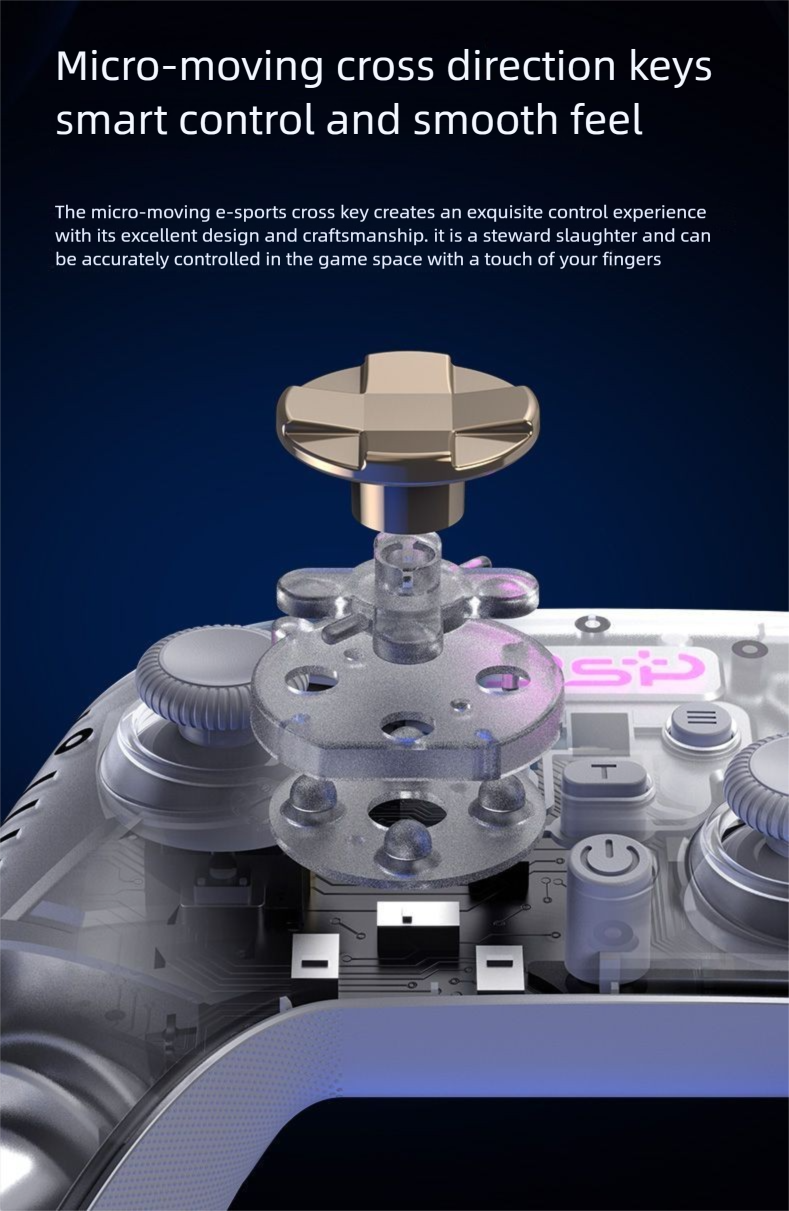 Baishipai G7 Computer Steam Hall Controller di gioco wireless Bluetooth PC Giroscopio Tre modalità PS4 Switch_voghion.com