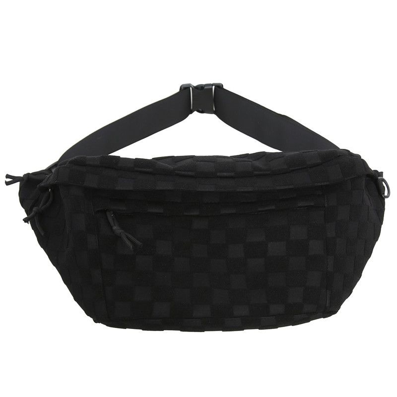 Neue Schachbrett-Brust-Schulter-Crossbody-Tasche mit großer Kapazität, modisch, einfach, für Outdoor-Sport_voghion.com