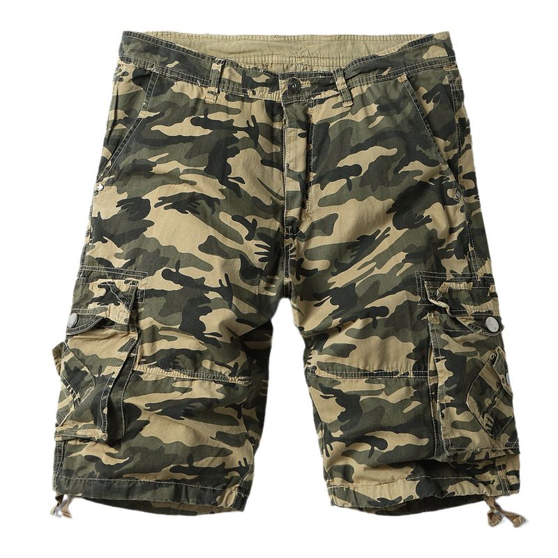 2025 New Men's Casual Shorts, Multi Pocket Work Mid Length Pants, Trendy Oversized Pants_voghion.com