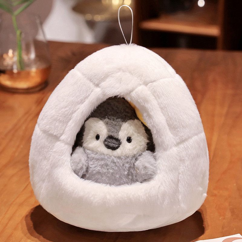 Penguin Plush Cute Toy Pet Nest Doll Doll Ocean Museum Souvenir Wholesale Grey Seed Nest Penguin Small_voghion.com