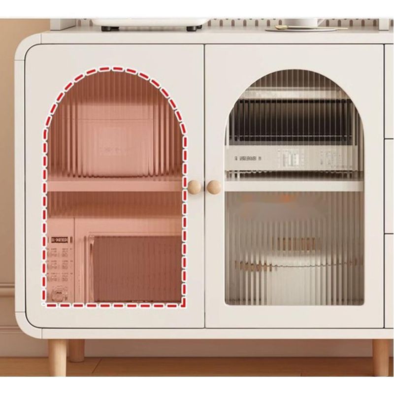 Multi-layer Multi-functional Organizer Wall-mounted Floor-standing Kitchen Storage Cabinet_voghion.com