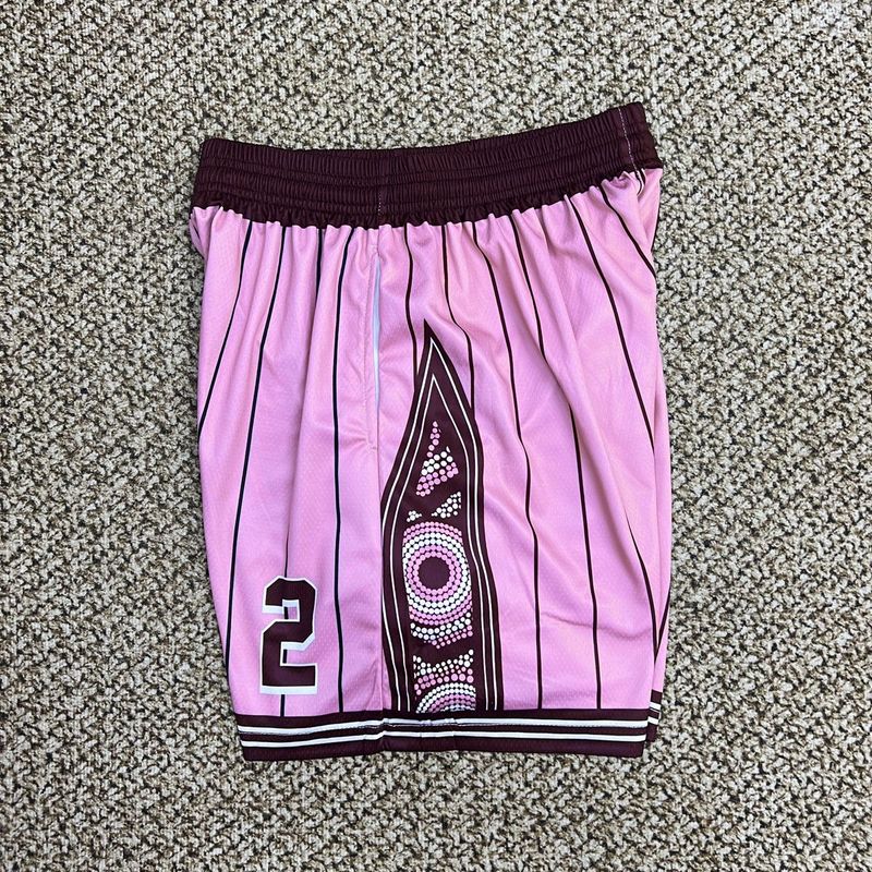 American Basketball Uniform, Purple Narrow Shoulder 4-point Pants, Breathable, Trendy, Personalized, Pink Jersey,_voghion.com