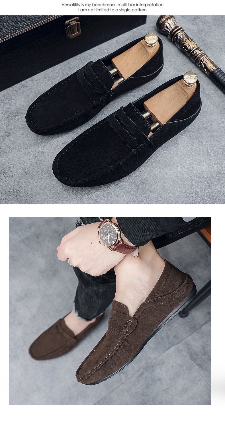 Zapatos de hombre, nuevos mocasines de primavera, zapatos de hombre, mocasines de gamuza, modernos, británicos, perezosos, de un solo paso, zapatos de conducción sin cordones._voghion.com