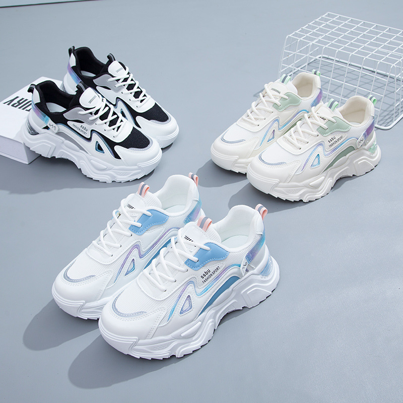 Γυναικεία Αθλητικά Παπούτσια με Πλατφόρμα 2023, Πράσινα, Casual, Γυναικεία Παπούτσια_voghion.com