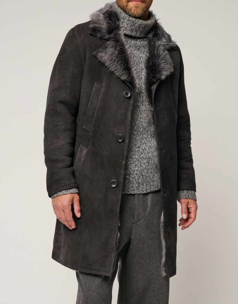 Pulse Pulse Italian Men Tuscan Long Wool Fur Winter Coat_voghion.com